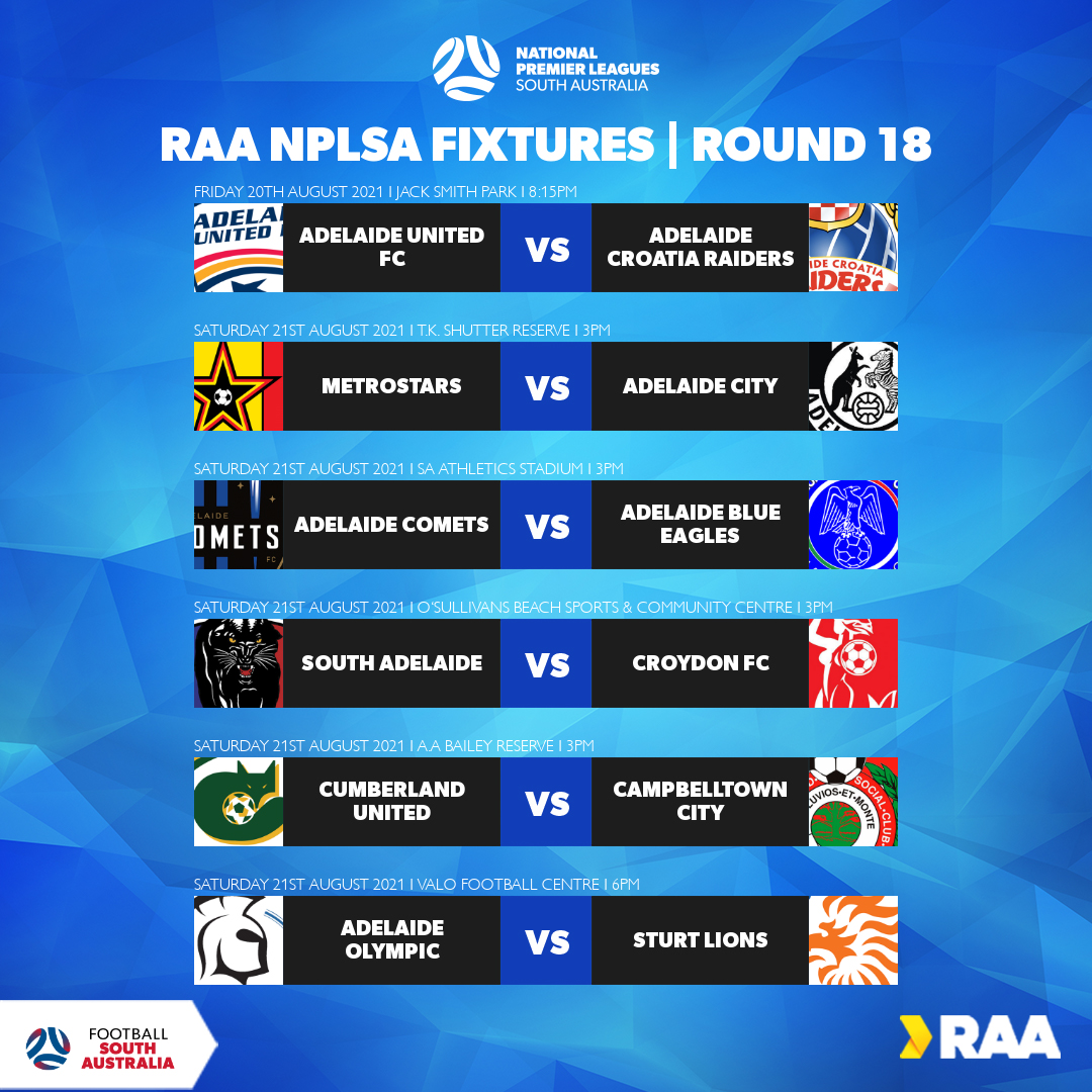 Round 18 Fixtures Round 18 Fixtures