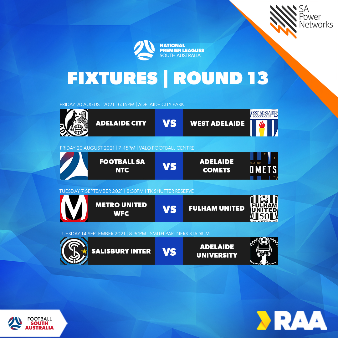 Fixtures Round 13 Fixtures Round 13