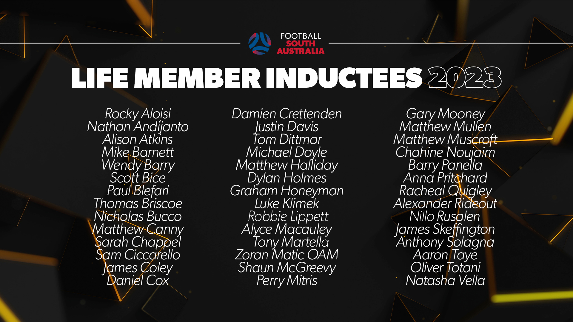 Life Member Inductees