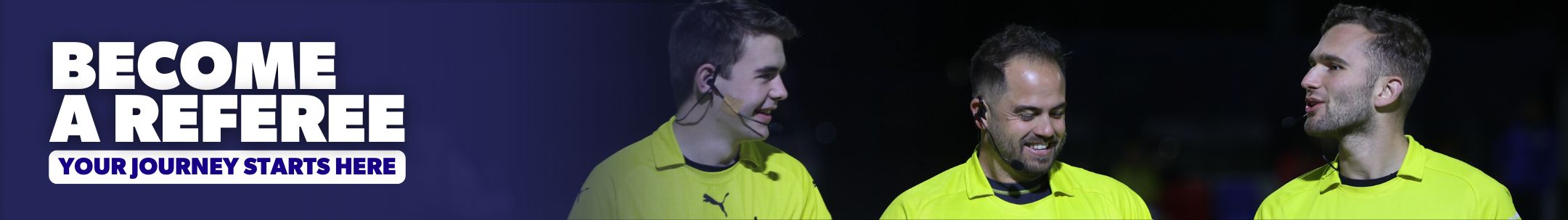 Become A Referee - Thin Banner 2025