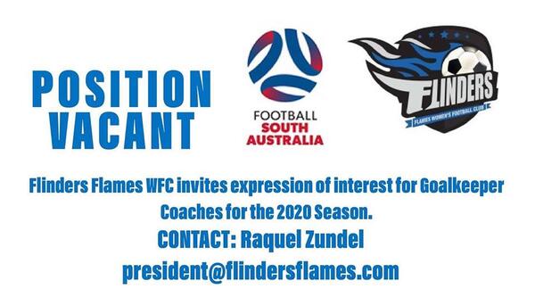 Flinders Goalkeeper Coach 2019