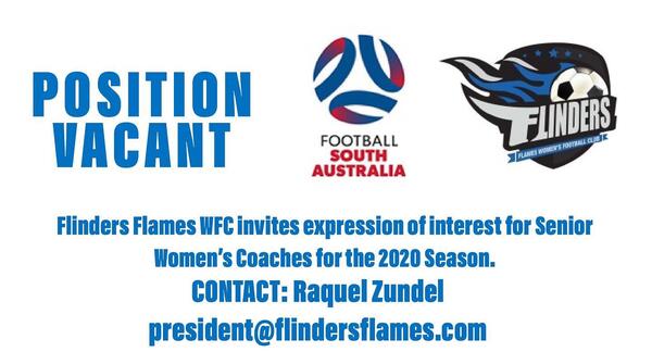 Flinders Women's Coach 2019